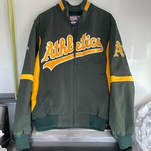 Oakland A’s dugout jacket.